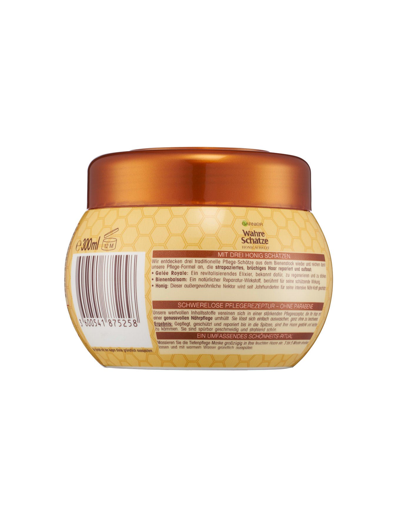 Tiefenpflege-Maske-Wahre-Schaetze-Honig-Schaetze-300ml-Rueckseite-Garnier-Deutschland-gross